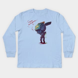 Chappie Says Please Kids Long Sleeve T-Shirt